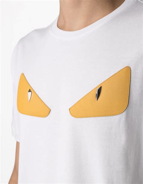 fendi eyes t shirt fake|fendi graphic tees.